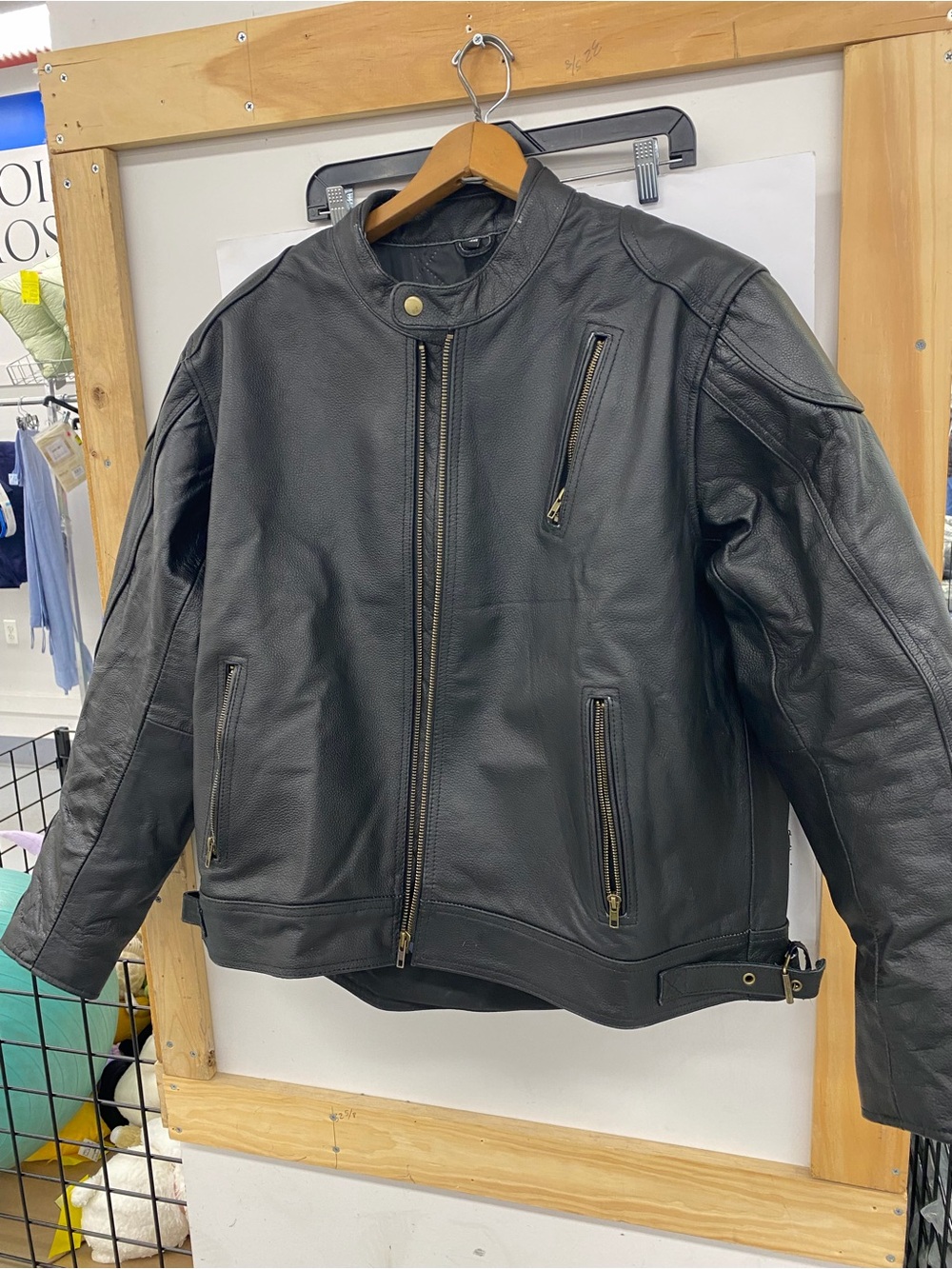 NEW HWK Leather Motorcycle Jacket. In Original Packaging. 3xl and 4xl - Picture 3 of 4